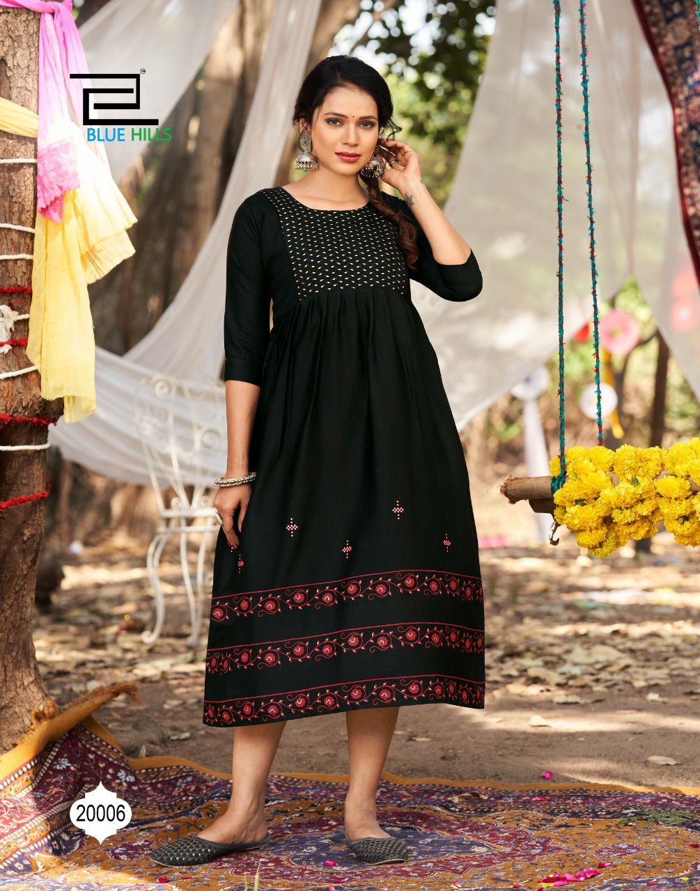 Blue Hills Trend 20 New Designer Regular Wear Rayon Printed Kurti Collection